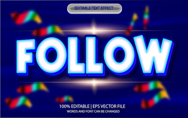 efecto de texto editable estilo nubes