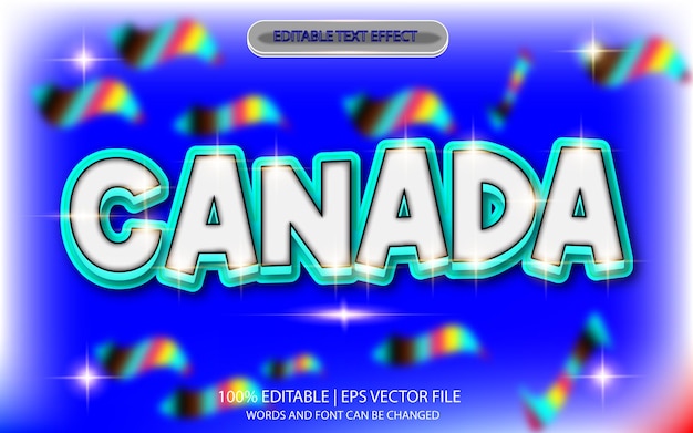 efecto de texto editable estilo nubes