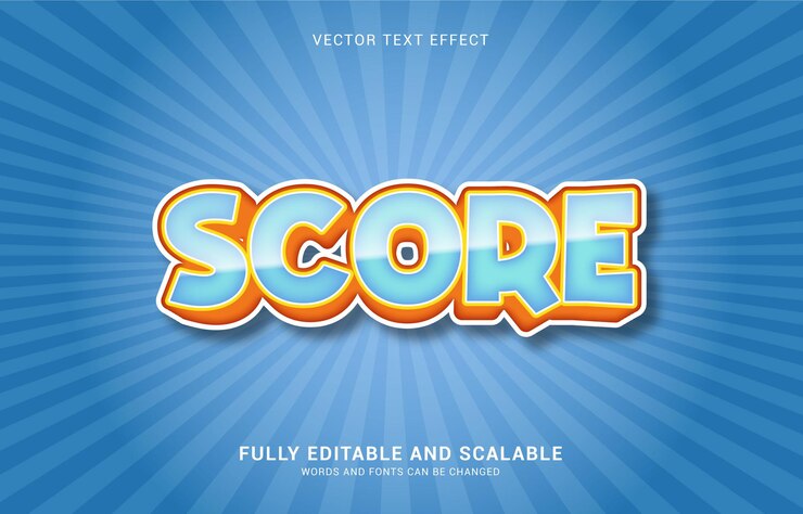 Vector efecto de texto editable, el estilo de puntuación se puede usar para hacer el título