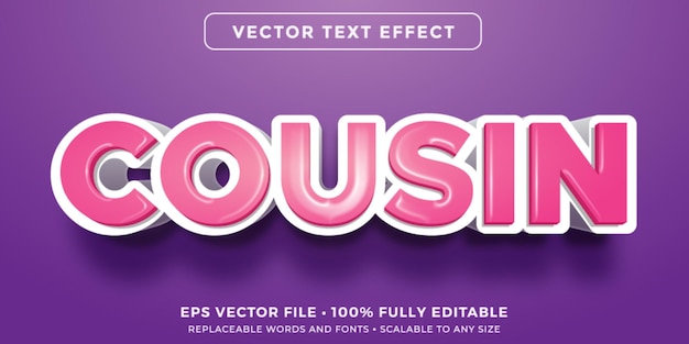 Efecto de texto editable en estilo de sombra pesada
