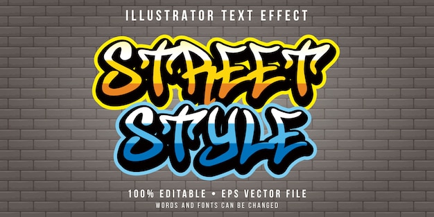 Efecto de texto editable - estilo street art art