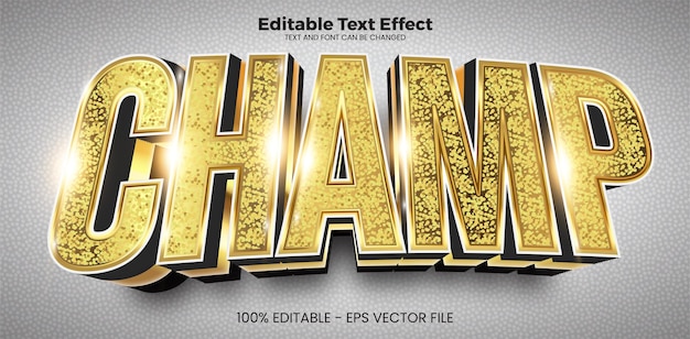 Efecto de texto editable en el estilo de la tendencia moderna