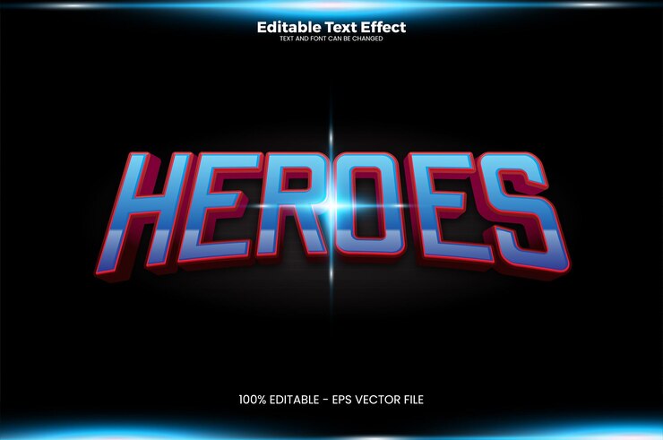 Vector efecto de texto editable en estilo de tendencia moderno vector premium