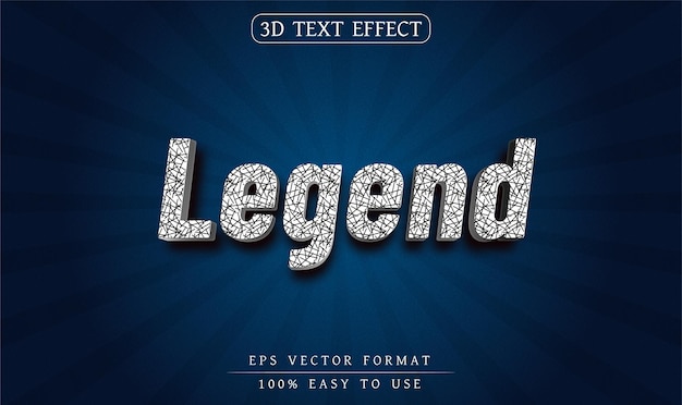 Efecto de texto editable estilo de texto 3d