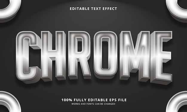 Efecto de texto editable de estilo de texto de Chrome