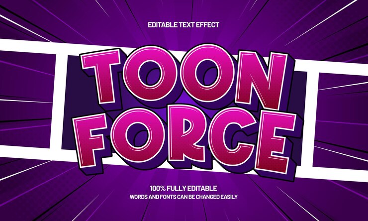 Vector efecto de texto editable con un estilo de texto cómico y divertido