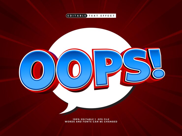 Vector efecto de texto editable en estilo de texto cómico