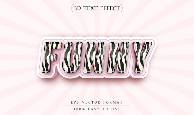 Efecto de texto editable estilo de texto divertido