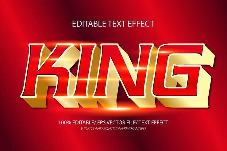 Vector efecto de texto editable y estilo de texto editable