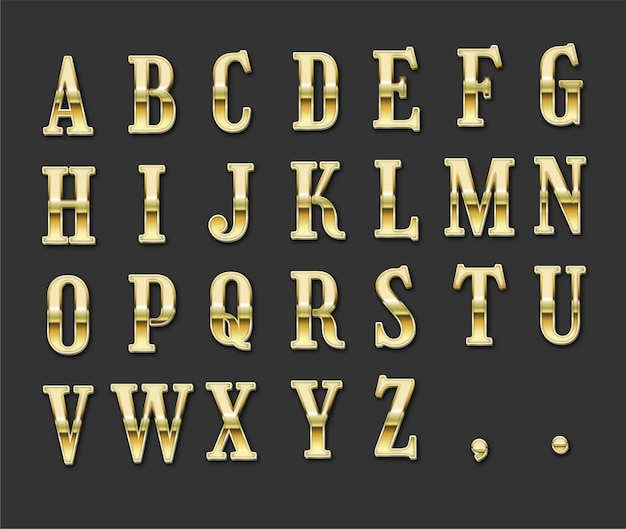 Efecto de texto editable, estilo de texto de lujo dorado Vector
