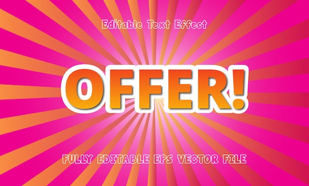 Efecto de texto editable, estilo de texto moderno y comercial.