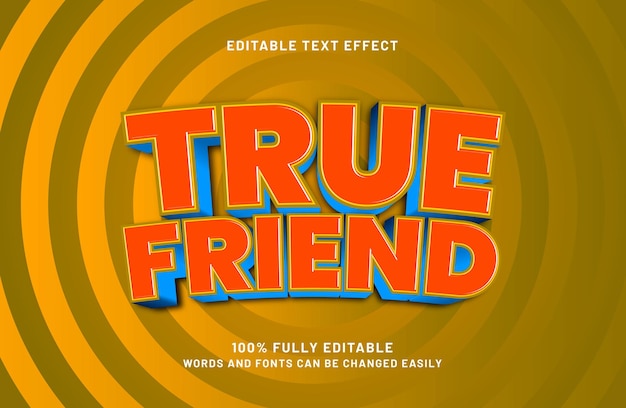 efecto de texto editable en un estilo de texto simple y moderno