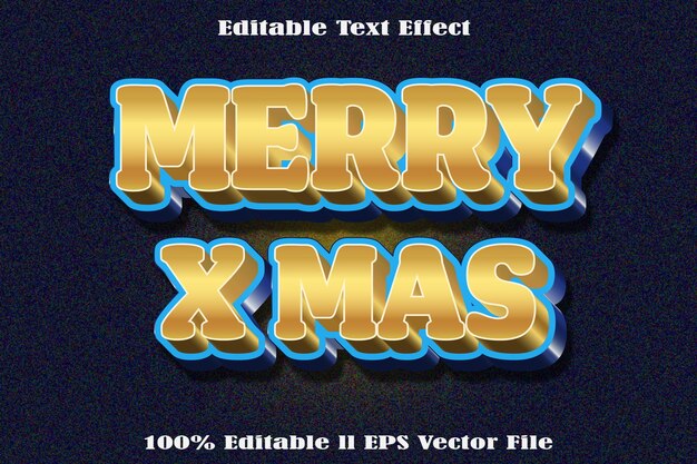 Efecto de texto editable Feliz Navidad