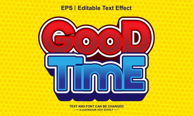Efecto de texto editable Good Time