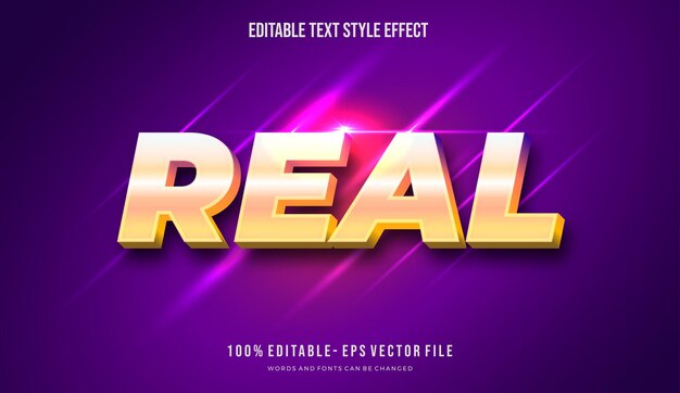 Efecto de texto editable gradiente color brillante Estilo de texto archivos vectoriales de fuentes editables