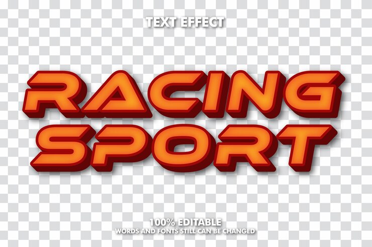 Vector efecto de texto editable con gradiente y fondo transparente editable