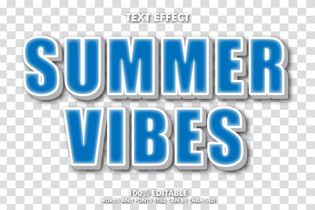 Efecto de texto editable con gradiente y fondo transparente editable