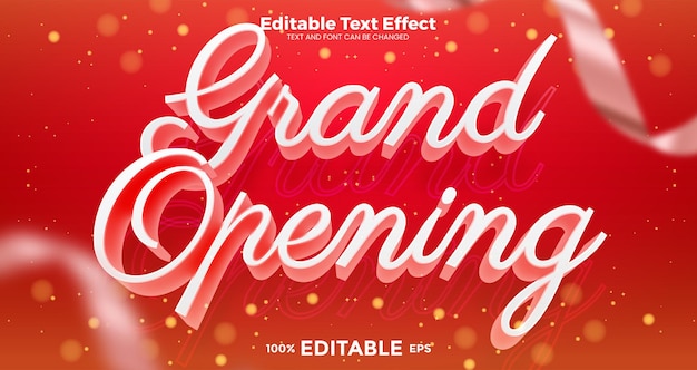 Efecto de texto editable de gran apertura en estilo de tendencia de san valentín
