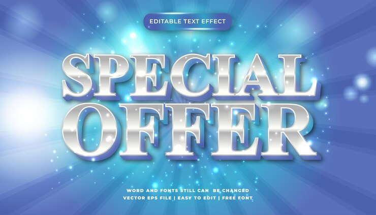 Vector efecto de texto editable gran venta venta flash super venta