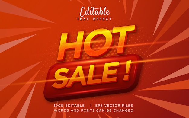 Efecto de texto editable gran venta venta flash venta caliente super venta oferta flash mega venta super oferta