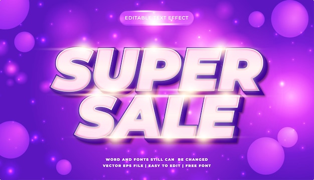 Efecto de texto editable gran venta venta flash venta caliente super venta oferta flash mega venta super oferta