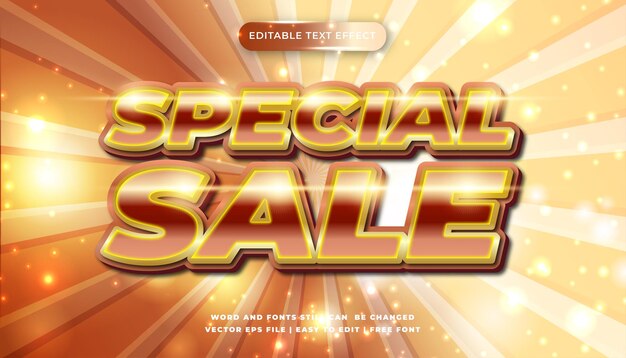 Efecto de texto editable gran venta venta flash venta caliente super venta oferta flash mega venta super oferta