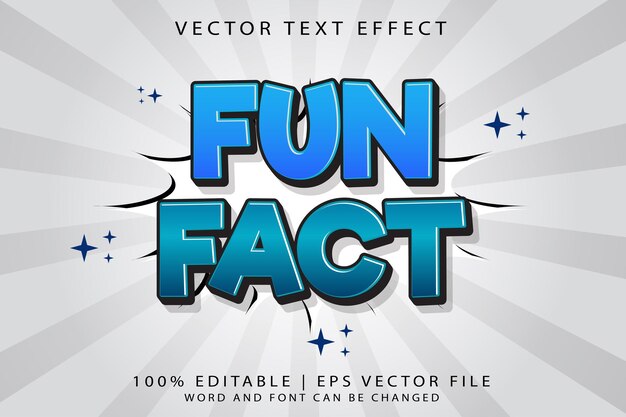 Efecto de texto editable hecho interesante 3D estilo de plantilla de dibujos animados vectorial premium