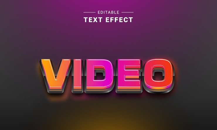 Vector efecto de texto editable para illustrator
