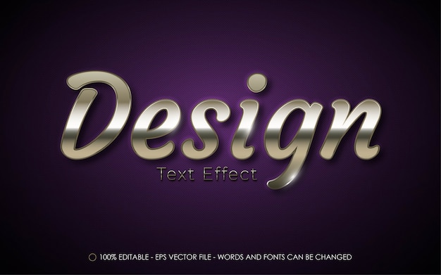 Efecto de texto editable, ilustraciones de estilo de efecto de texto de diseño