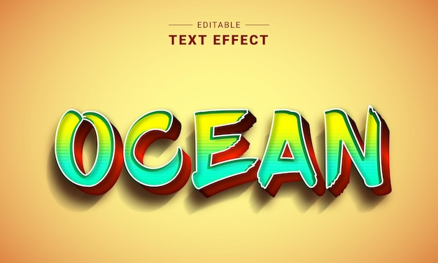 Efecto de texto editable para ilustrador Efecto de texto vectorial Estilo gráfico 3d