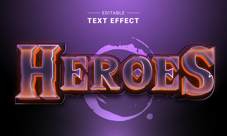 Vector efecto de texto editable para ilustrador. efecto de texto vectorial