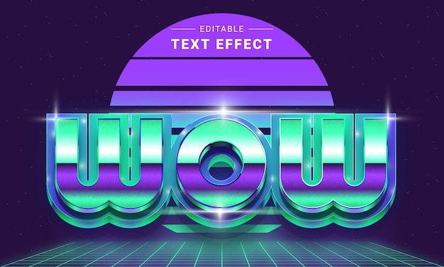 Efecto de texto editable para ilustrador