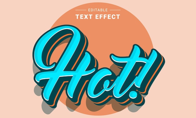 Efecto de texto editable para ilustrador