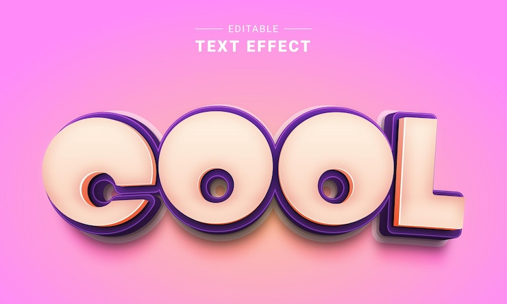 Vector efecto de texto editable para ilustrador