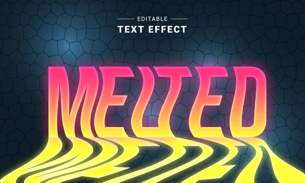 Efecto de texto editable para ilustrador