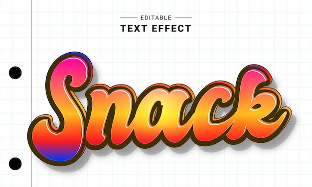 Efecto de texto editable para ilustrador