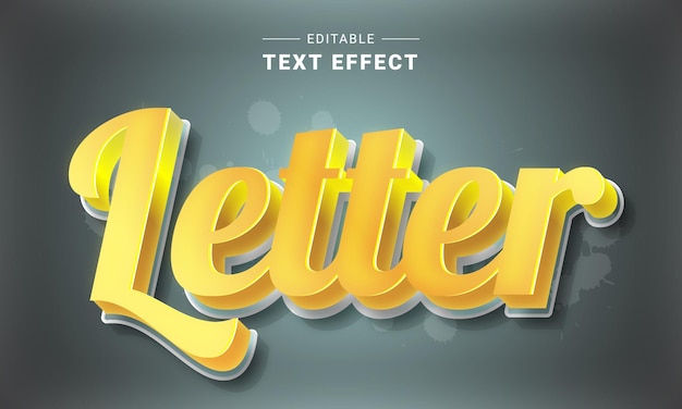 Efecto de texto editable para ilustrador