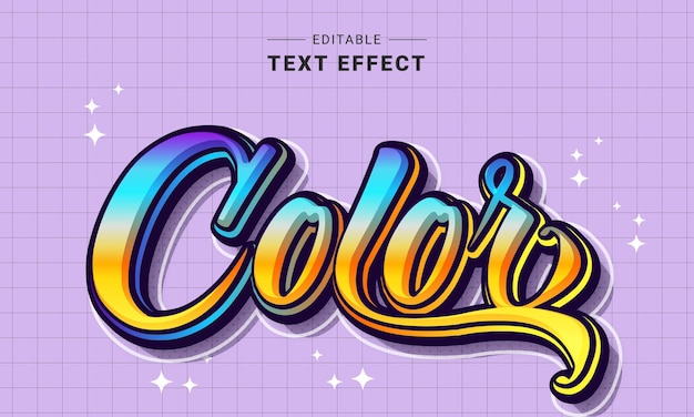 Efecto de texto editable para ilustrador