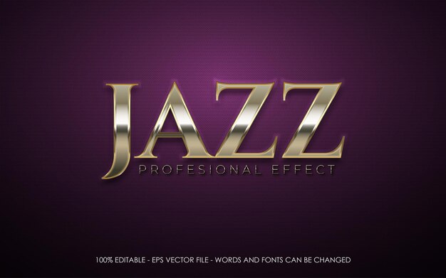 Efecto de texto editable Jazz