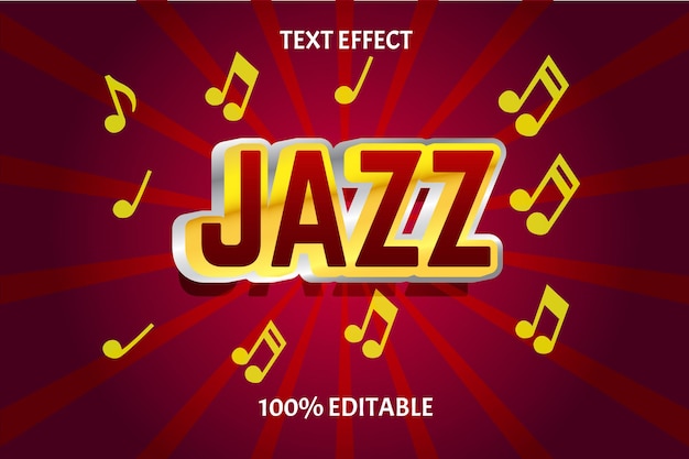 Efecto de texto editable JAZZ