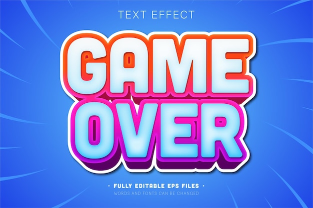Efecto de texto editable jugador 3d esport y estilo de fuente de transmisión