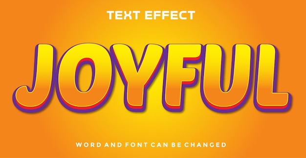 efecto de texto editable juvenil