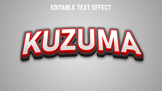 Efecto de texto editable Kuzuma