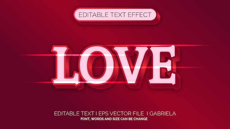 Vector efecto de texto editable lujo magenta