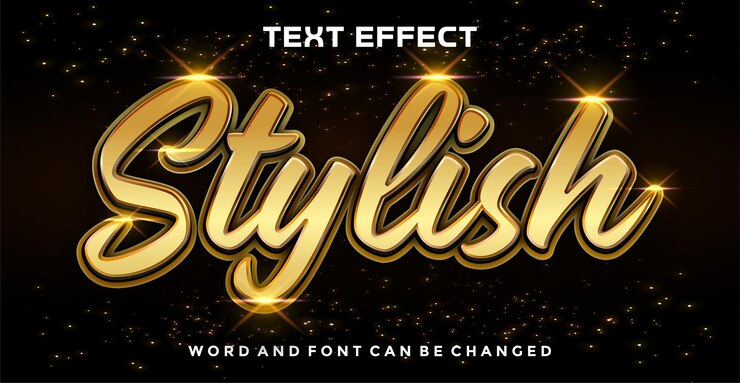 Vector efecto de texto editable mareante
