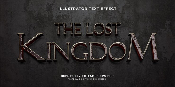 Vector efecto de texto editable de metal antiguo oxidado