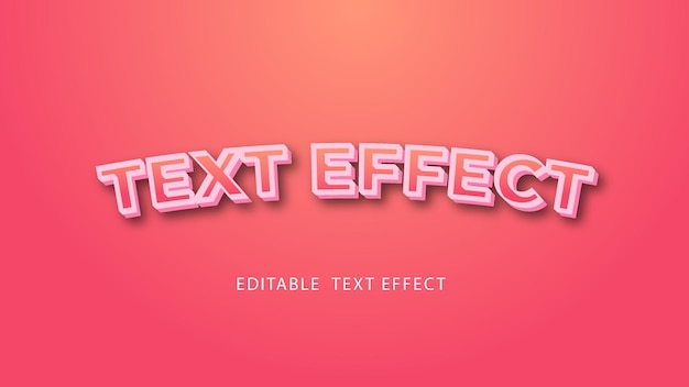 Efecto de texto editable y moderno creativo