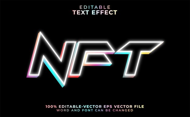 efecto de texto editable NFT