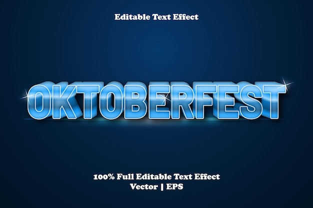 Efecto de texto editable oktoberfest