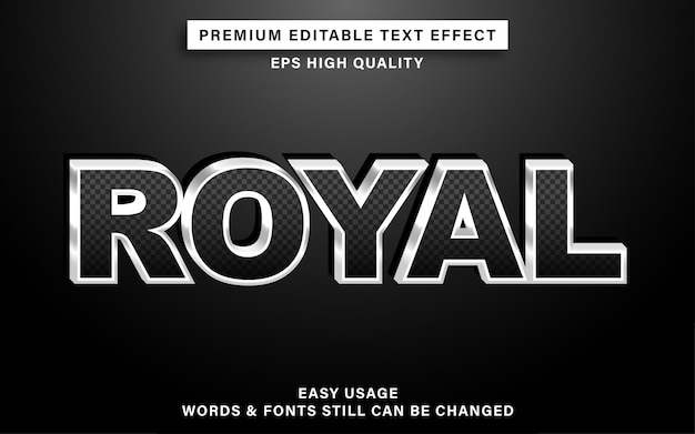 Efecto de texto editable oscuro real